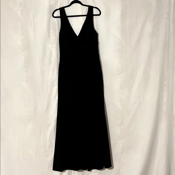 Dessy Collection Sleeveless Black Trumpet Evening Gown - Picture 5 of 11